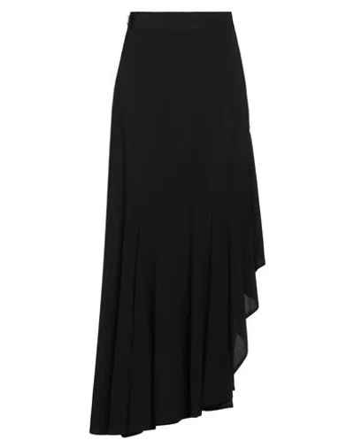 MAX MARA MAX MARA WOMAN MAXI SKIRT BLACK SIZE 4 VISCOSE, ELASTANE
