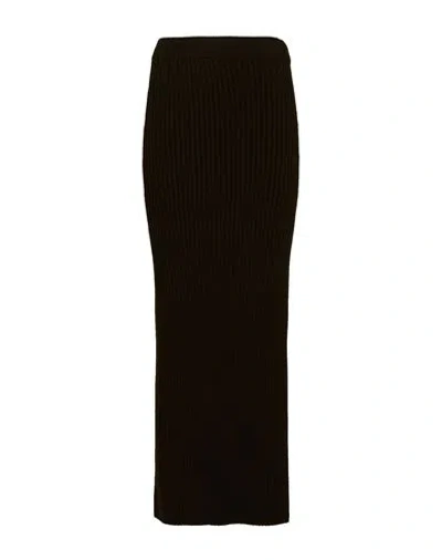 Max Mara Woman Maxi Skirt Dark Green Size Xs Wool, Cashmere, Polyamide, Elastane