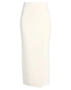 Max Mara Woman Maxi Skirt Ivory Size Xs Wool, Cashmere In Neutral
