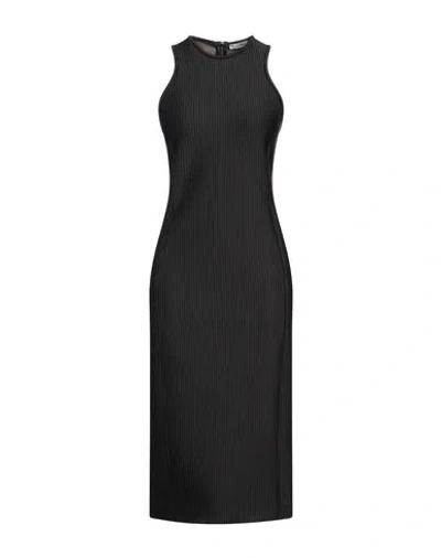 Max Mara Woman Midi Dress Black Size 6 Polyamide, Polyester, Elastane