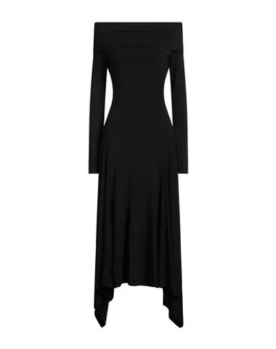Max Mara Woman Midi Dress Black Size 8 Viscose, Elastane