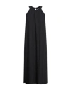Max Mara Draped Back Sleeveless Dress In Black