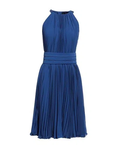 Max Mara Woman Midi Dress Blue Size 10 Polyester