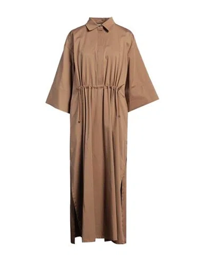 Max Mara Eulalia Cotton-blend Shirt Dress In White