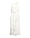 Max Mara Woman Midi Dress Cream Size 8 Silk In White