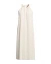 Max Mara Woman Midi Dress Cream Size M Polyester In White