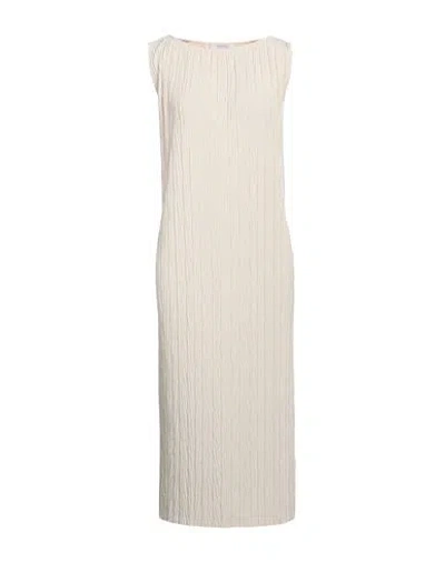 Max Mara Woman Midi Dress Ivory Size M Polyester In White