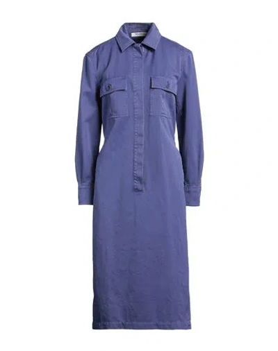 Max Mara Woman Midi Dress Purple Size 10 Cotton