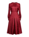 Max Mara Woman Midi Dress Red Size 6 Silk In Red