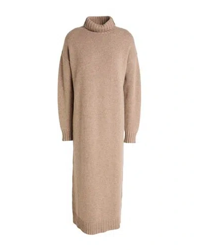 Max Mara Woman Midi Dress Taupe Size M Cashmere In Brown