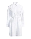 Max Mara Woman Midi Dress White Size 8 Cotton In White