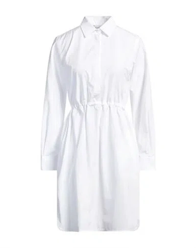 Max Mara Woman Midi Dress White Size 8 Cotton