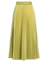 Max Mara Woman Maxi Skirt Lime Green Size 10 Silk, Polyester