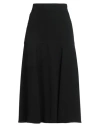 Max Mara Woman Midi Skirt Black Size 10 Triacetate, Polyester