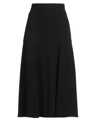 Max Mara Woman Midi Skirt Black Size 14 Triacetate, Polyester