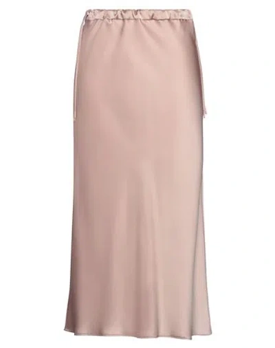 Max Mara Woman Midi Skirt Blush Size 8 Triacetate, Polyester In Pink