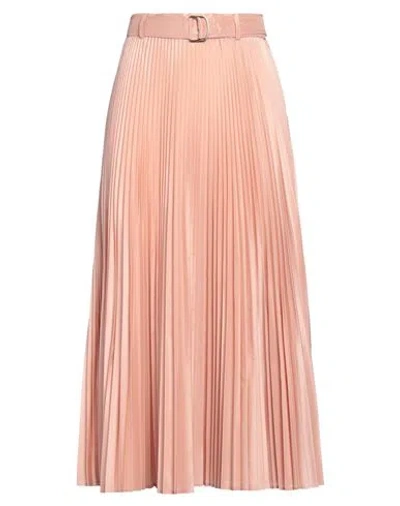 Max Mara Woman Midi Skirt Light Pink Size 8 Silk, Polyester