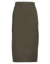 Max Mara Gonna Cognac In Green