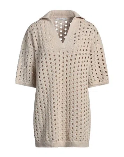 Max Mara Woman Mini Dress Beige Size L Cotton