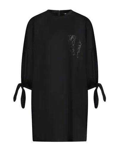 Max Mara Woman Mini Dress Black Size 10 Polyamide, Cotton, Elastane