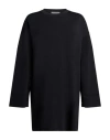 Max Mara Solid Knit T-shirt Dress In Black