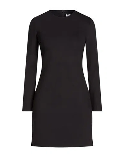 Max Mara Woman Mini Dress Black Size Xs Polyamide, Elastane In Blue