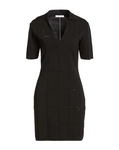 Max Mara Woman Mini Dress Black Size Xs Viscose, Polyamide