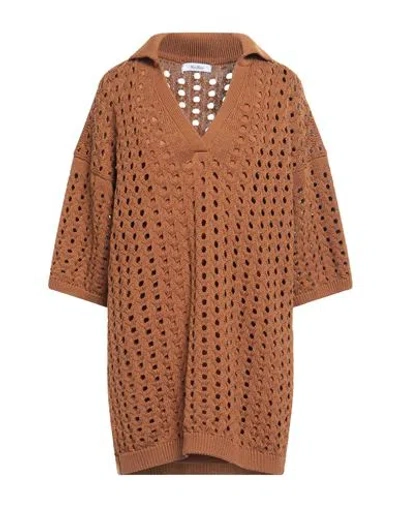 Max Mara Woman Mini Dress Brown Size L Cotton