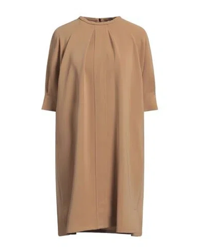 Max Mara Woman Mini Dress Camel Size 8 Triacetate, Polyester In Beige