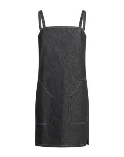 Max Mara Woman Mini Dress Charcoal Size 10 Cotton In Grey