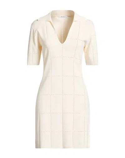 Max Mara Woman Mini Dress Cream Size M Viscose, Polyamide In White