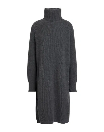 Max Mara Woman Mini Dress Grey Size M Wool, Cashmere In Gray