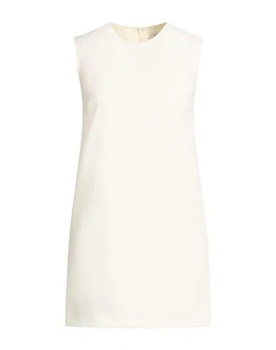 Max Mara Woman Mini Dress Ivory Size 4 Virgin Wool, Elastane In Neutral