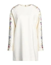 Max Mara Leva Mini Wool Dress In White