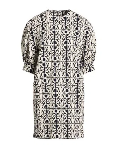 Max Mara Woman Mini Dress Midnight Blue Size 8 Cotton In Black