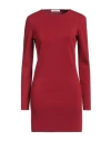 Max Mara Eridani Wool Minidress In Red