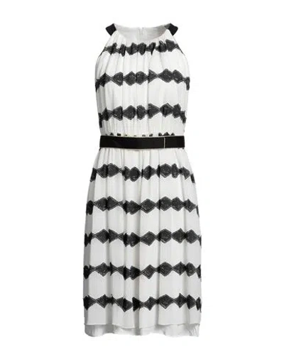 Max Mara Woman Mini Dress White Size 10 Silk, Acetate
