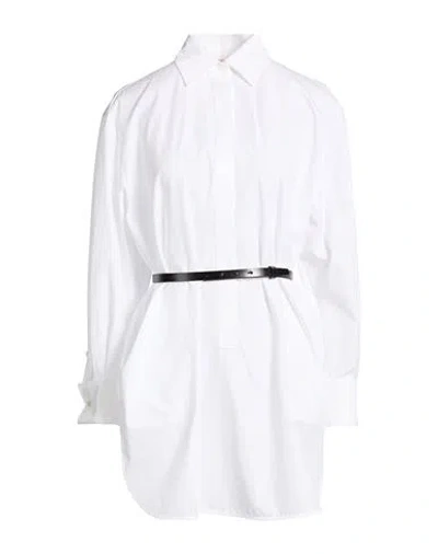 Max Mara Woman Mini Dress White Size 12 Cotton