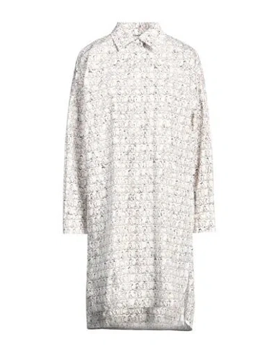 Max Mara Woman Mini Dress White Size 12 Cotton