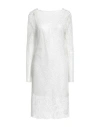 Max Mara Woman Mini Dress White Size 8 Polyester, Elastane