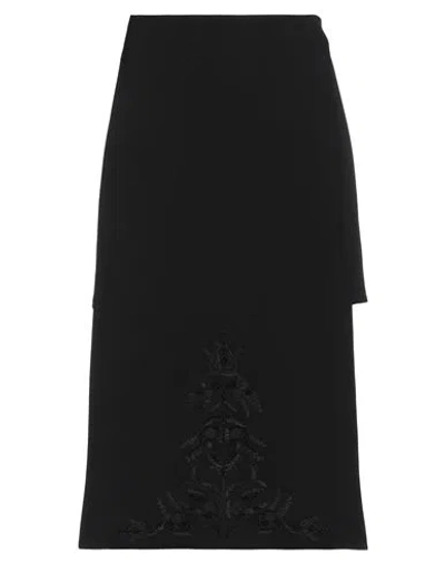 Max Mara Woman Mini Skirt Black Size 2 Virgin Wool, Elastane, Polyester