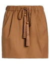 Max Mara Tabarin Tassel Detailed Mini Skirt In Brown