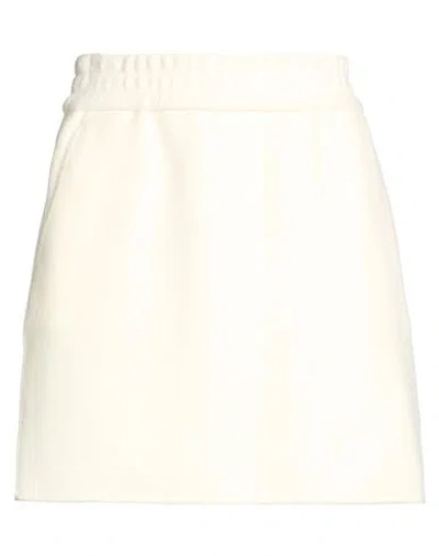 Max Mara Woman Mini Skirt Cream Size 8 Virgin Wool, Cashmere, Polyamide In White