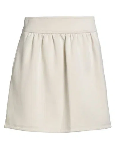 Max Mara Woman Mini Skirt Ivory Size 4 Polyamide, Cotton In Neutral