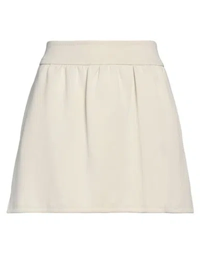 Max Mara Woman Mini Skirt Ivory Size 8 Polyamide, Cotton In White