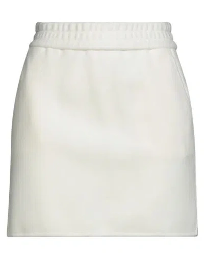 Max Mara Woman Mini Skirt Ivory Size 6 Virgin Wool, Cashmere, Polyamide In White