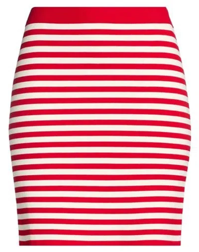 Max Mara Woman Mini Skirt Red Size L Viscose, Polyester