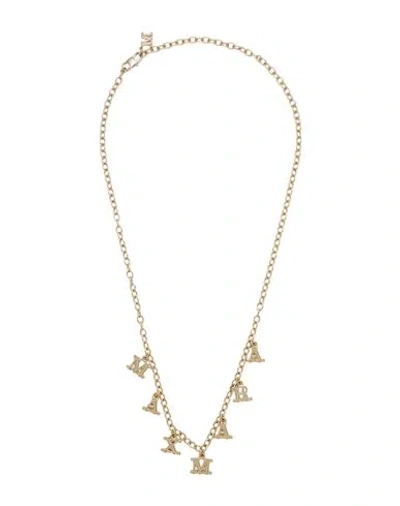 Max Mara Woman Necklace Gold Size - Metal