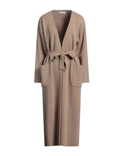 Max Mara Woman Overcoat & Trench Coat Camel Size L Wool, Cashmere