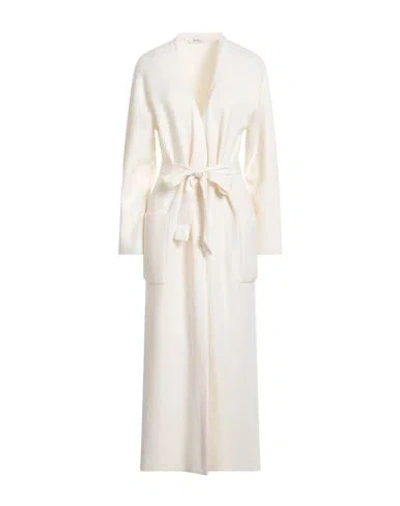 Max Mara Woman Overcoat & Trench Coat Ivory Size L Wool, Cashmere